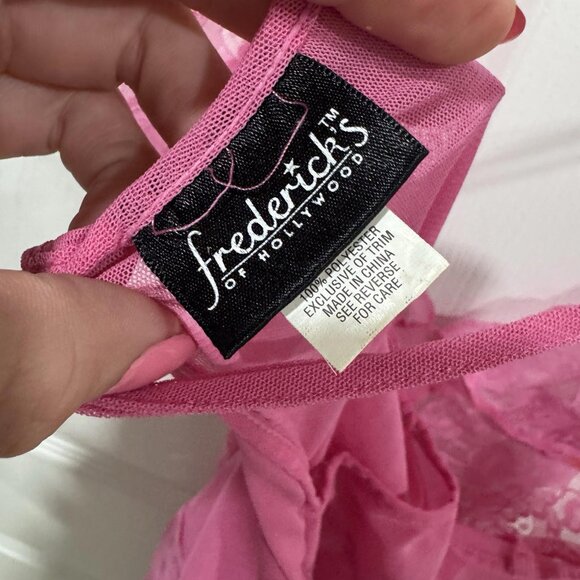 Women’s Frederick's of Hollywood Women's‎ Pink Slip Lingerie Dress Size Medium M - Picture 7 of 8